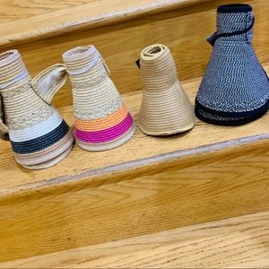 FOUR Rolled Straw bibs 😎